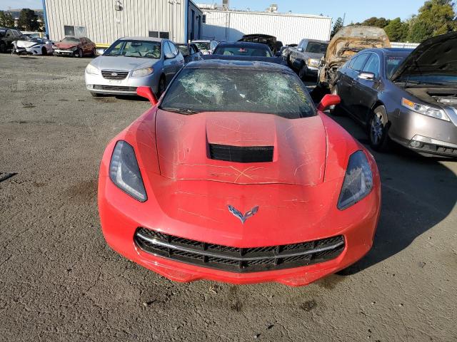 1G1YM2D78E5105334 - 2014 CHEVROLET CORVETTE STINGRAY Z51 3LT RED photo 5