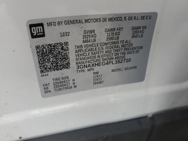 3GNAXHEG4PL162710 - 2023 CHEVROLET EQUINOX LS Weiß Foto 13