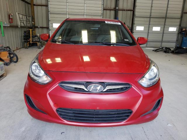 KMHCT4AE3EU674130 - 2014 HYUNDAI ACCENT GLS RED photo 5