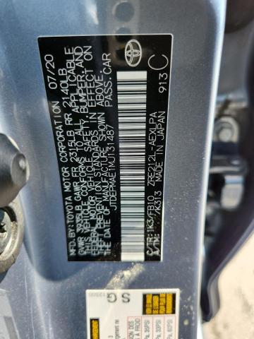 JTDEPMAE1MJ131487 - 2021 TOYOTA COROLLA LE 蓝色 照片 13