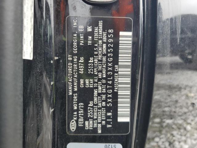 5XXGT4L3XKG352958 - 2019 KIA OPTIMA LX BLACK photo 12