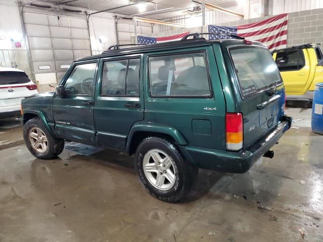 1J4FF58S91L537293 - 2001 JEEP CHEROKEE CLASSIC GREEN photo 2