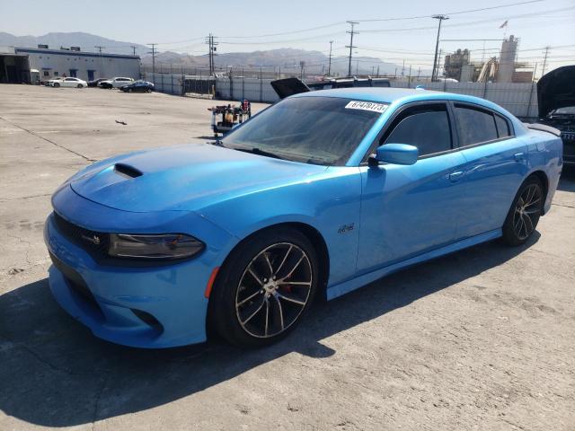 2C3CDXGJ0JH290248 - 2018 DODGE CHARGER R/T 392 BLUE photo 1