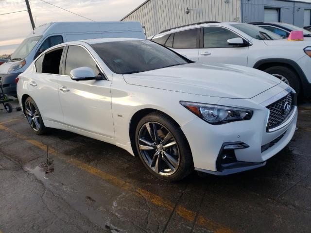 JN1EV7AR8KM591058 - 2019 INFINITI Q50 LUXE WHITE photo 4