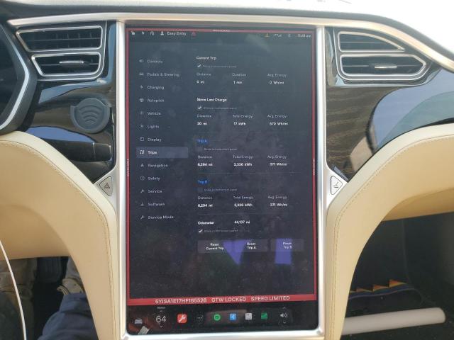 5YJSA1E17HF185528 - 2017 TESLA MODEL S Գրաֆիտ լուսանկար 9