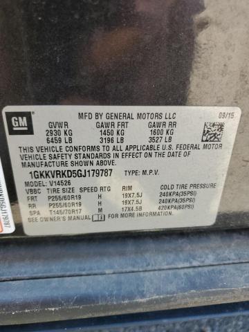 1GKKVRKD5GJ179787 - 2016 GMC ACADIA SLT-1 BLACK photo 13