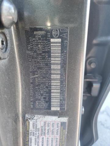 2T1KR32E78C717294 - 2008 TOYOTA COROLLA MATRIX XR GRAY photo 12