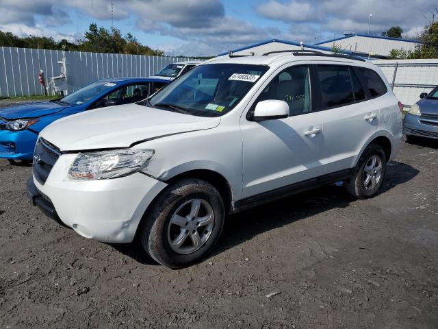 5NMSG73D17H055398 - 2007 HYUNDAI SANTA FE GLS WHITE photo 1