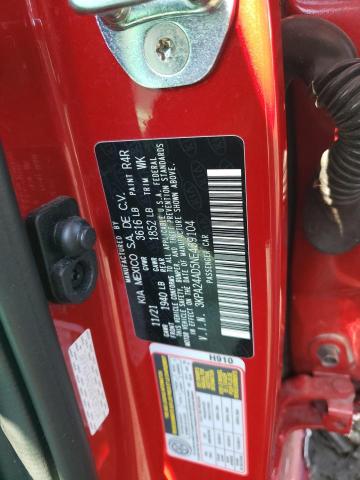 3KPA24AD5NE439104 - 2022 KIA RIO LX RED photo 12