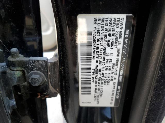 YV4CZ592461280669 - 2006 VOLVO XC90 BLACK photo 14