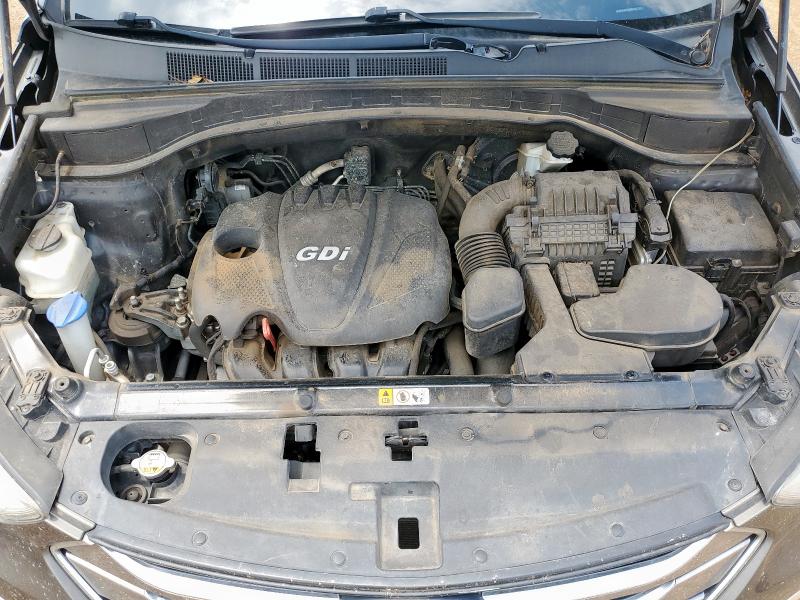 5XYZU3LB9DG080876 - 2013 HYUNDAI SANTA FE S GRAY photo 12