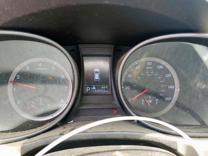 5XYZU3LB9DG080876 - 2013 HYUNDAI SANTA FE S GRAY photo 9