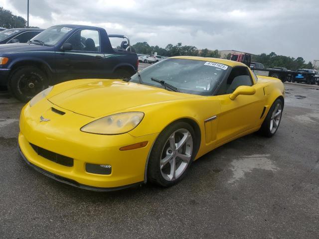 1G1YW2DW4B5100581 - 2011 CHEVROLET CORVETTE GRAND SPORT YELLOW photo 1