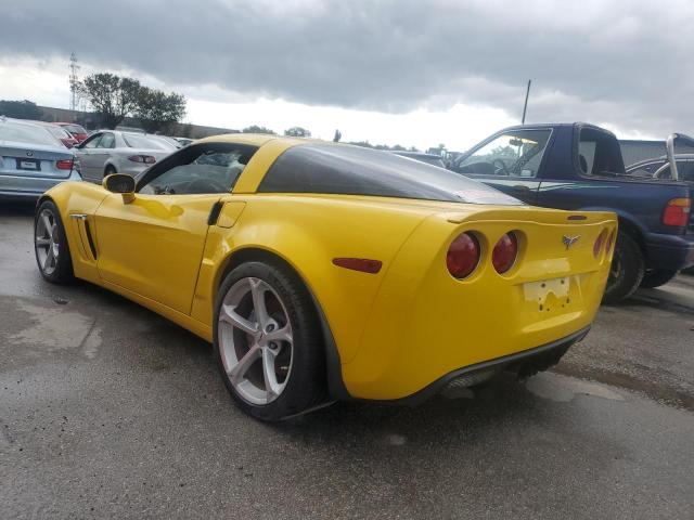 1G1YW2DW4B5100581 - 2011 CHEVROLET CORVETTE GRAND SPORT YELLOW photo 2