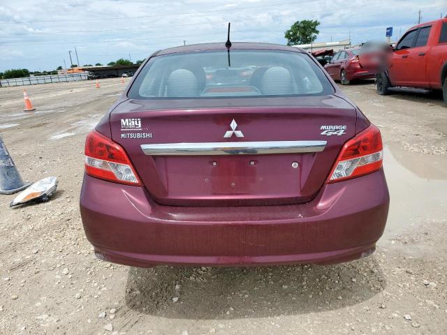 ML32F3FJXHHF07628 - 2017 MITSUBISHI MIRAGE G4 ES BURGUNDY photo 6
