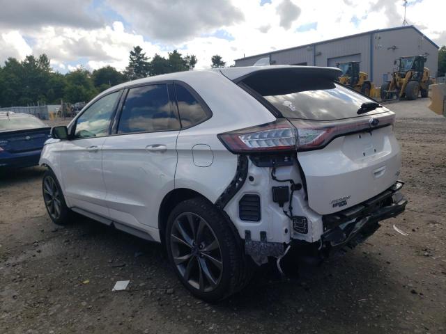 2FMPK4AP2JBB90648 - 2018 FORD EDGE SPORT WHITE photo 2