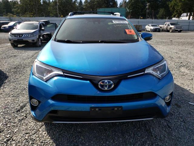 JTMRJREV0HD142382 - 2017 TOYOTA RAV4 HV LE BLUE photo 5