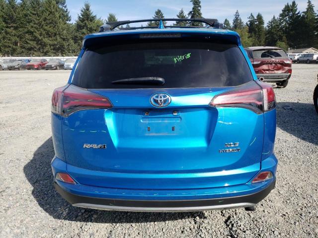 JTMRJREV0HD142382 - 2017 TOYOTA RAV4 HV LE BLUE photo 6