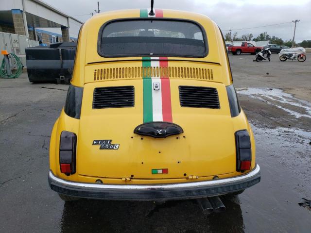 110F2484234 - 1970 FIAT 500L YELLOW photo 6