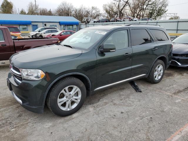 1D4RE4GG8BC743917 - 2011 DODGE DURANGO CREW GREEN photo 1