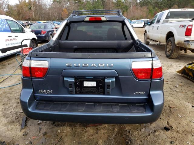 4S4BT62C857104353 - 2005 SUBARU BAJA SPORT BLUE photo 6