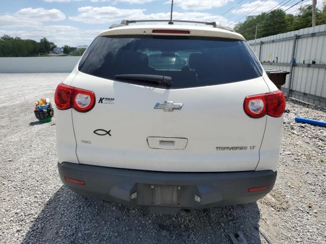 1GNKVGEDXBJ129446 - 2011 CHEVROLET TRAVERSE LT WHITE photo 6