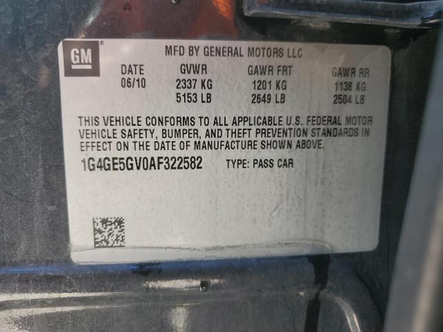 1G4GE5GV0AF322582 - 2010 BUICK LACROSSE CXS Qara foto 12