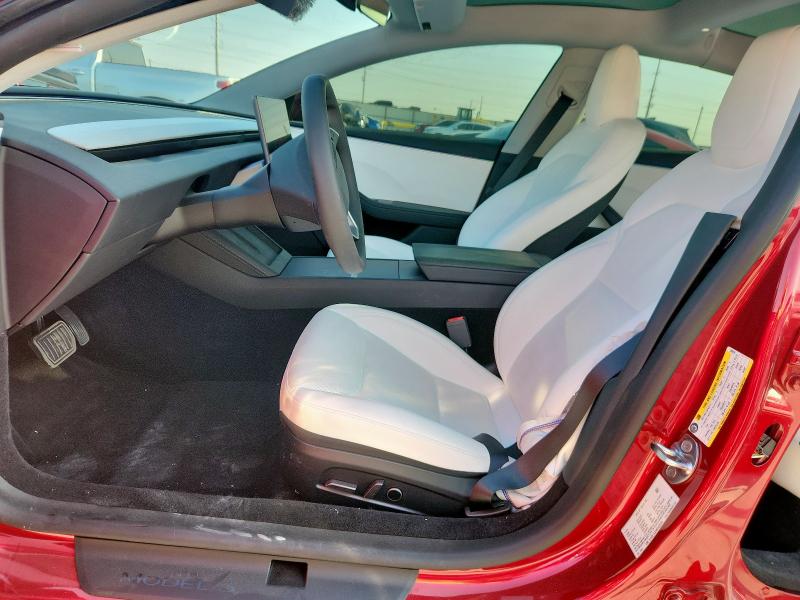 5YJ3E1EA5SF932074 - 2025 TESLA MODEL 3 RED photo 7