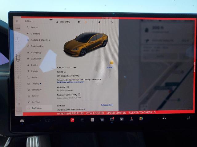 5YJSA1E55PF531142 - 2023 TESLA MODEL S 黑色 照片 9
