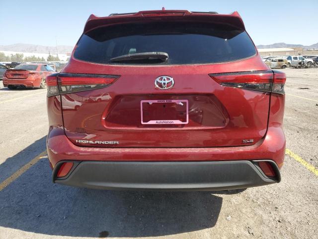 5TDHZRAH1MS054802 - 2021 TOYOTA HIGHLANDER XLE Bordo fotoğraf 6