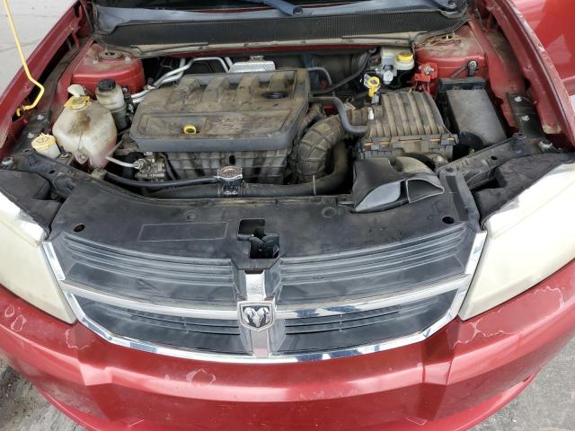 1B3LC56K68N607871 - 2008 DODGE AVENGER SXT RED photo 11