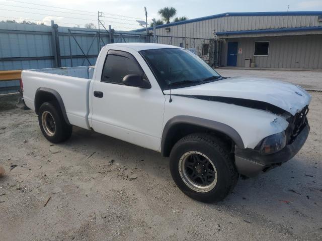 1B7FL16X02S561348 - 2002 DODGE DAKOTA BASE WHITE photo 4