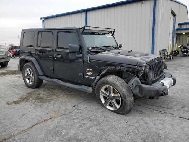 1J4GB59177L215654 - 2007 JEEP WRANGLER SAHARA BLACK photo 4