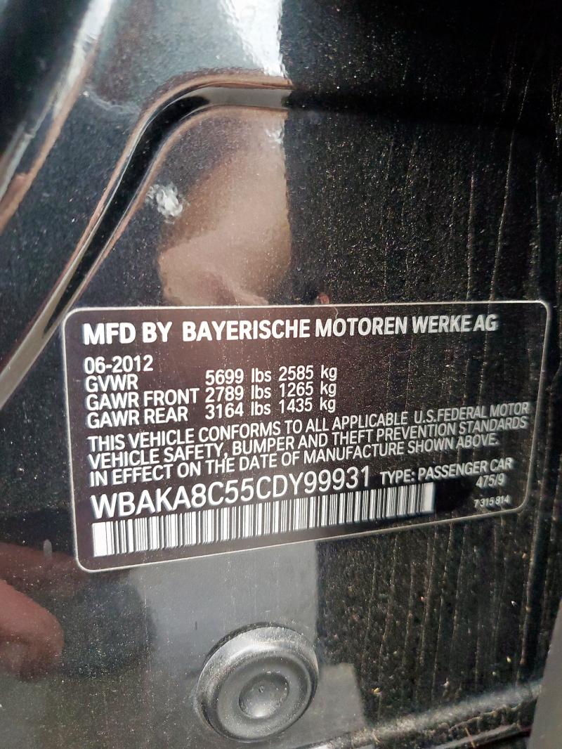 WBAKA8C55CDY99931 - 2012 BMW ALPINA B7 I BLACK photo 12