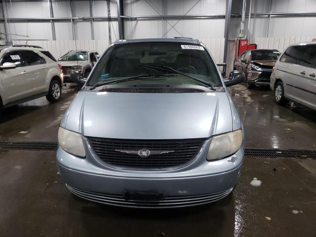 2C4GP44312R757178 - 2002 CHRYSLER TOWN & COU LX BLUE photo 5