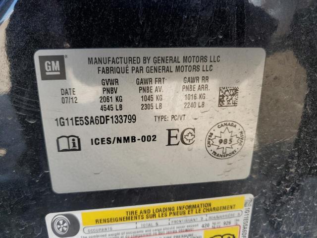 1G11E5SA6DF133799 - 2013 CHEVROLET MALIBU 2LT 黑色 照片 12