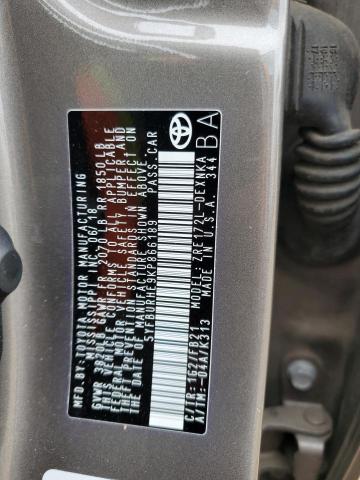 5YFBURHE9KP866189 - 2019 TOYOTA COROLLA L 棕色 照片 13