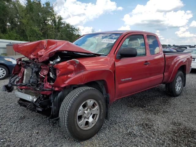 5TETU62N35Z076459 - 2005 TOYOTA TACOMA PRERUNNER ACCESS CAB RED photo 1