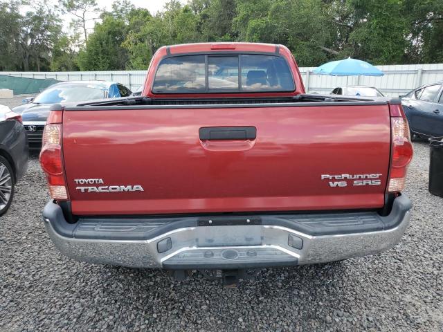 5TETU62N35Z076459 - 2005 TOYOTA TACOMA PRERUNNER ACCESS CAB RED photo 6