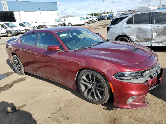 2C3CDXGJ5MH524386 - 2021 DODGE CHARGER SCAT PACK BURGUNDY photo 4