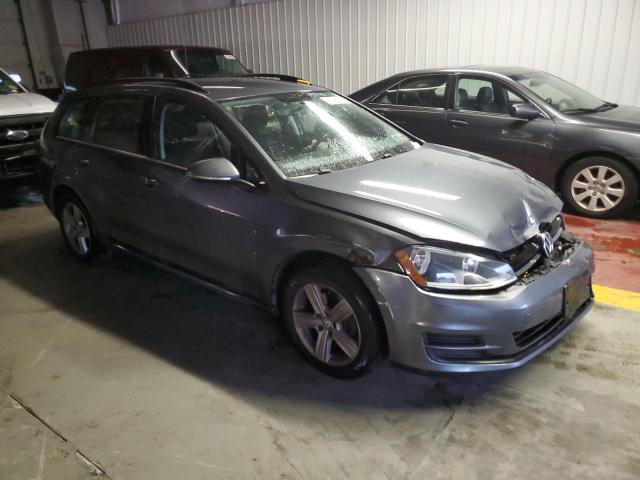 3VWCA7AU1FM511935 - 2015 VOLKSWAGEN GOLF SPORT TDI S GRAY photo 4