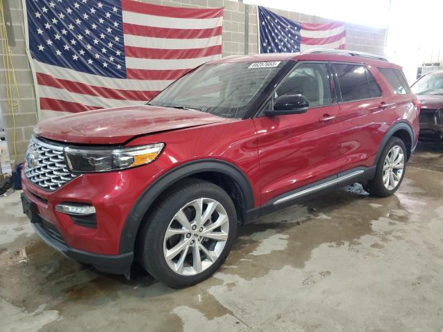 1FM5K8HC8NGA45789 - 2022 FORD EXPLORER PLATINUM RED photo 1