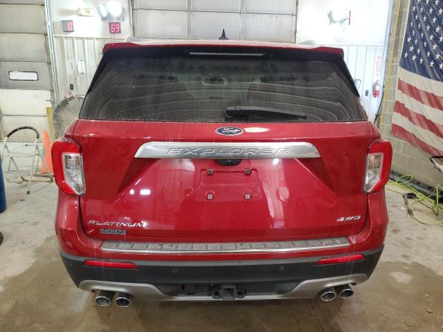 1FM5K8HC8NGA45789 - 2022 FORD EXPLORER PLATINUM RED photo 6