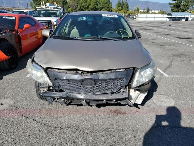 1NXBU40E59Z120863 - 2009 TOYOTA COROLLA BASE GOLD photo 5