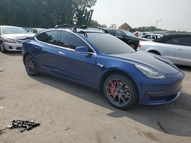 5YJ3E1EB9KF437353 - 2019 TESLA MODEL 3 Синій фото 4