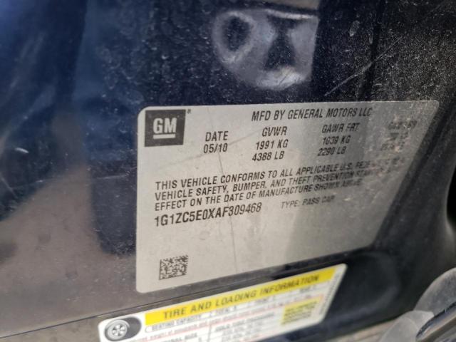 1G1ZC5E0XAF309468 - 2010 CHEVROLET MALIBU 1LT BLUE photo 12