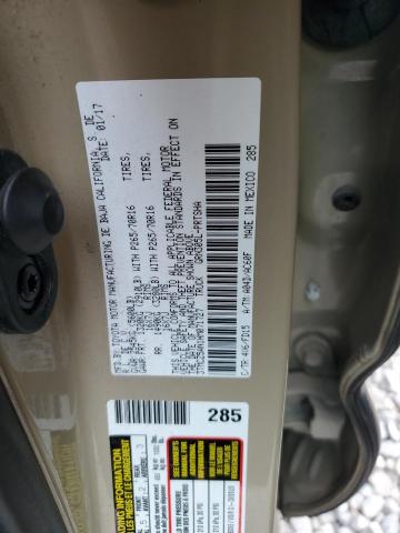 3TMCZ5AN1HM071727 - 2017 TOYOTA TACOMA DOUBLE CAB BEIGE photo 12