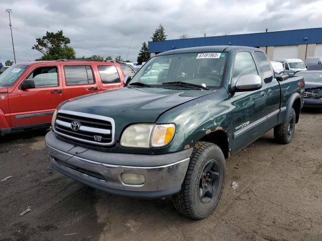 5TBBT4418YS109060 - 2000 TOYOTA TUNDRA ACCESS CAB GREEN photo 1