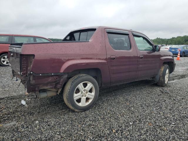 5FPYK16559B103054 - 2009 HONDA RIDGELINE RTL MAROON photo 3