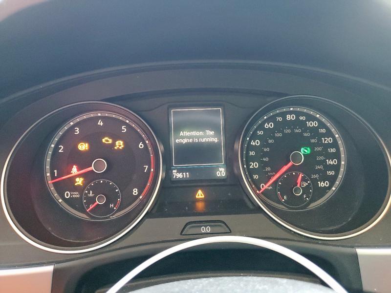 1V2YR2CA3KC604683 - 2019 VOLKSWAGEN ATLAS SE Մոխրագույն լուսանկար 9